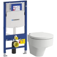 Комплект подвесной унитаз Laufen Val 8.2028.1.000.000.1 + 8.9428.1.000.000.1 + система инсталляции Geberit 111.300.00.5