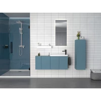 Комплект мебели ORKA Ferla 5004323 + 3005795 60 см, подвесной, синий матовый