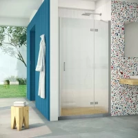 Душевая дверь Vegas Glass AFP Retta 110 07 Moru R 110 см R, профиль матовый хром, стекло рифленое