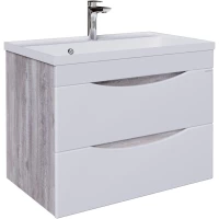 Тумба бетон пайн/белый глянец 69 см Grossman Талис 107011