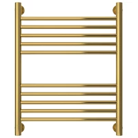 Полотенцесушитель водяной 600x500 перемычка выгнутая золотой Сунержа Богема+ 03-0221-6050