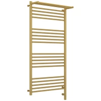 Полотенцесушитель электрический 1200x600 золотой матовый МЭМ правый Сунержа Богема с полкой 3.0 032-5807-1260