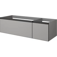 Тумба под раковину Armadi Art Quatro Luna 790-M2-140-L-A 140 см L, подвесная, серый матовый