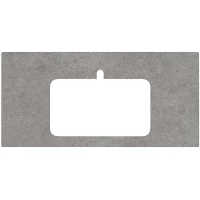 Столешница 100 см серый матовый для раковин встраиваемых сверху Kerama Marazzi Plaza Next Фондамента PL2.DL500900R\100