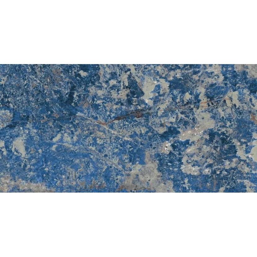 Керамогранит 765786r Les Bijoux De Rex Sodalite Bleu Glossy 6mm 60x120