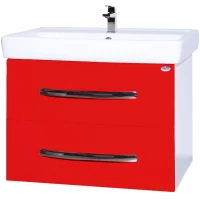 Тумба красный глянец/белый глянец 65 см Bellezza Рокко 4635311670039