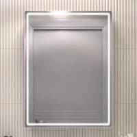 Зеркальный шкаф Vigo Geometry Classic 117 59,7x79 см L/R, с LED-подсветкой, сенсорным выключателем, белый матовый