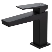Смеситель для раковины Noken Square N199998924 без донного клапана, черный матовый