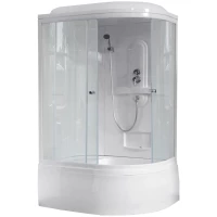 Душевая кабина 120x80x217 см Royal Bath RB8120BK1-T-L прозрачное