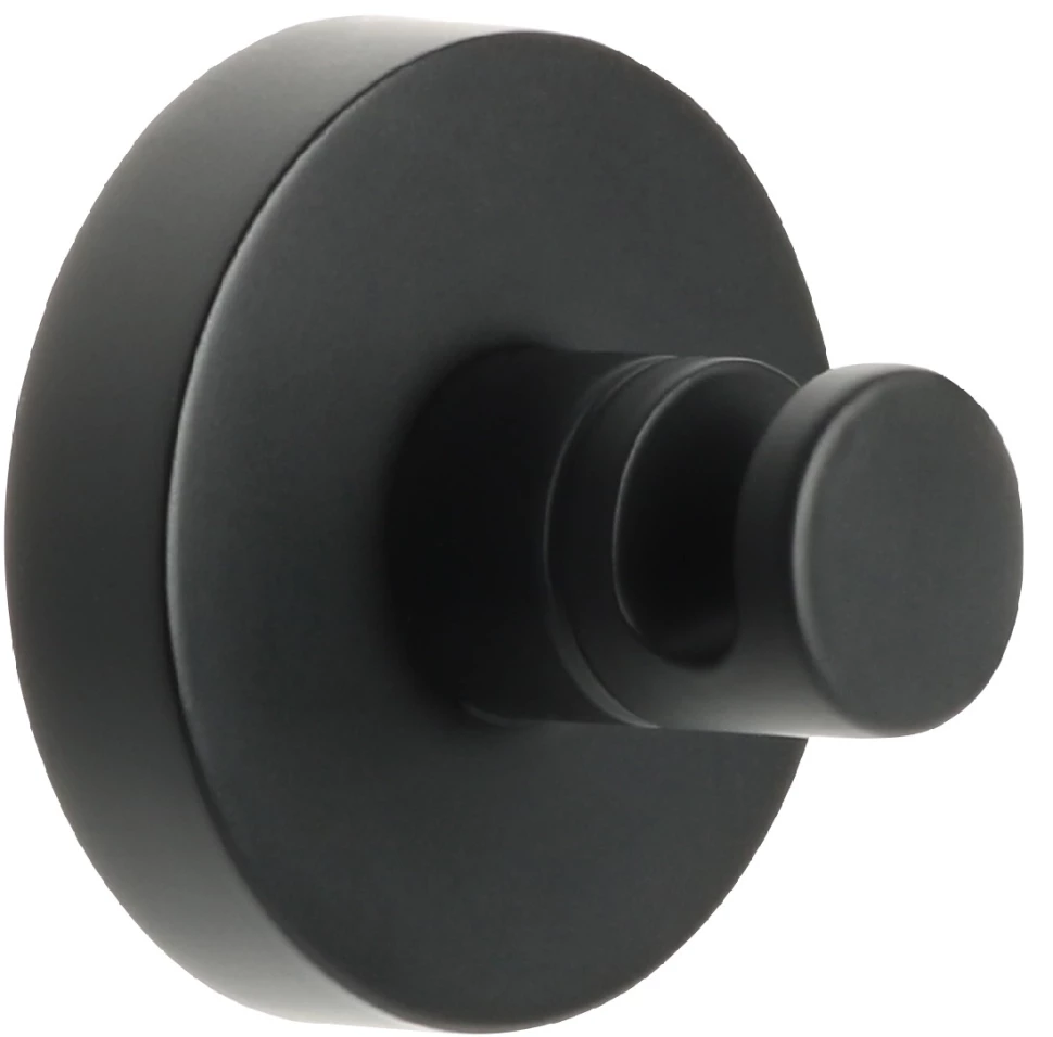 Крючок Fixsen Comfort Black FX-86005 для ванны, черный матовый