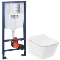 Комплект подвесной унитаз Toto SP CW532Y + TC512F + система инсталляции Grohe 38772001