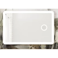 Зеркало Art&Max Latina AM-Lat-1200-800-DS-F-X3 120x80 см, с LED-подсветкой, сенсорным выключателем, диммером