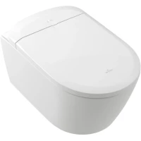 Электронный унитаз-биде подвесной Villeroy & Boch Supreo V16EN2R1 безободковый, с сиденьем микролифт, альпийский белый