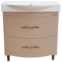 Тумба с раковиной капучино 86,5 см Bellezza Сесилия 4639714110451 + 4640021060780