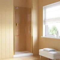 Душевая дверь Vegas Glass EP LUX 70 09 05 R 70 см R, профиль золотой, стекло бронза