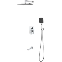 Душевой комплект DQ Dortmund DA1715601 320x210 мм, со смесителем, хром