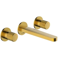 Смеситель для раковины WasserKRAFT Schunter 8245 встраиваемый, золотой матовый