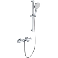 Термостат для ванны Wonzon & Woghand Solid WW-C2011-A-CR с душевым гарнитуром, хром