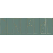 Плитка 1664-0214 Роса Рок декор зеленый 20x60