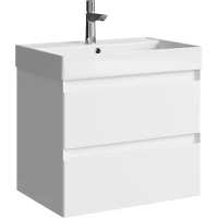 Тумба под раковину Aqwella 5 Stars Geometria GE01652WM 64 см, подвесная, белый матовый