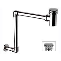 Сифон для раковины с донным клапаном без перелива Remer 984S