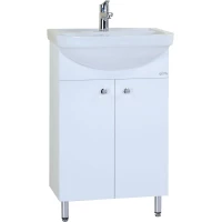 Тумба с раковиной белый глянец 52 см разборная Onika Крит 105206 + 1.3120.1.S00.11B.0