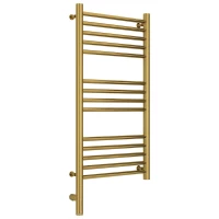 Полотенцесушитель электрический 800x400 золотой МЭМ левый, перемычка прямая Сунержа Богема 3.0 03-5804-8040