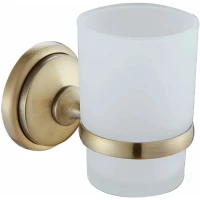 Стакан для зубных щеток Ekko E3706 настенный, бронза