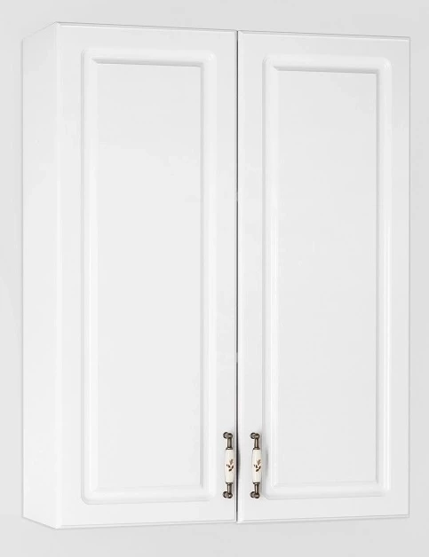 Шкаф двустворчатый подвесной белый глянец Style Line Олеандр-2 ЛС-00000305