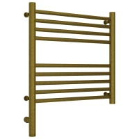 Полотенцесушитель электрический 500x500 состаренная бронза МЭМ левый, перемычка прямая Сунержа Богема 3.0 05-5804-5050