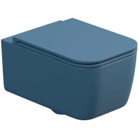 Унитаз подвесной GSG Brio BRWCSO027 безободковый, синий матовый