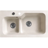 Кухонная мойка Belux SG-REC-DUO 8045 светло-бежевый 4810924274199