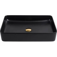 Раковина-чаша Armadi Art Vallessi 873 60x34,5 см, накладная, черный матовый