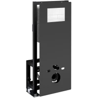 Инсталляция для унитаза WasserKRAFT Glan 66 66TLT.010.ME.BL.WH04 с кнопкой смыва, белый