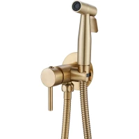 Гигиенический душ Shevanik S147G со смесителем, золотой матовый