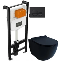 Комплект подвесной унитаз Esbano Garcia ESUPGARCBM + система инсталляции Jacob Delafon E24156-NF + E20859-7-BMT