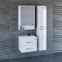 Комплект мебели белый глянец 61 см Санта Виктория 700123N + FOCTEP60 + 700178