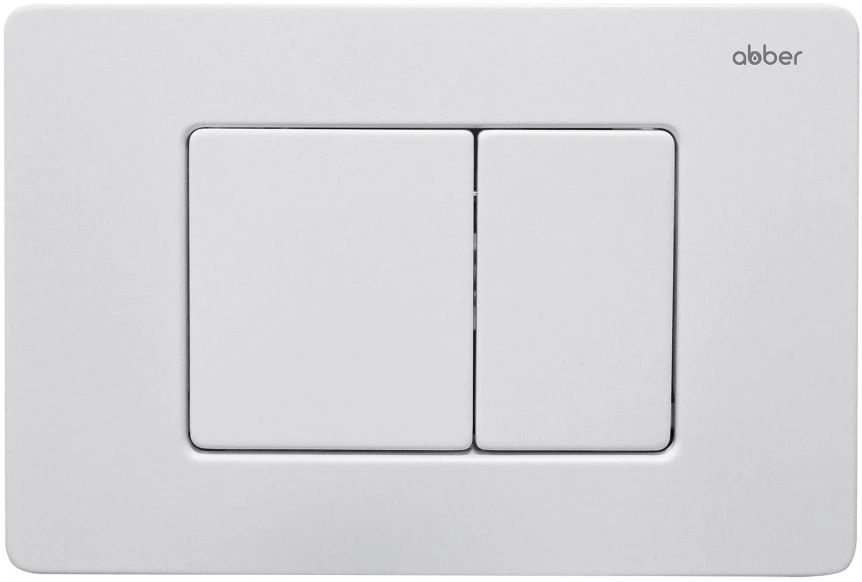 Кнопка смыва Abber AC0120MW для инсталляции, белый матовый