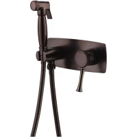 Гигиенический душ Lemark Peretto LM6319RB со смесителем, черный кофе