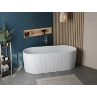 Акриловая ванна BelBagno BB411-1700-800-MATT 170x80 см, отдельностоящая, белый матовый