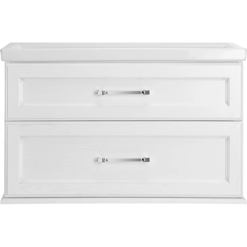 Комплект мебели белый серебряная патина 101 см ASB-Woodline Венеция