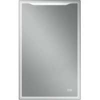 Зеркальный шкаф Art&Max Merano AM-Mer-500-800-1D-L-DS-F 50x80 см L, с LED-подсветкой, сенсорным выключателем, диммером, антизапотеванием, белый матовый