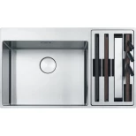 Изображение товара кухонная мойка franke box center bwx 220-54-27 tl полированная сталь 127.0538.259