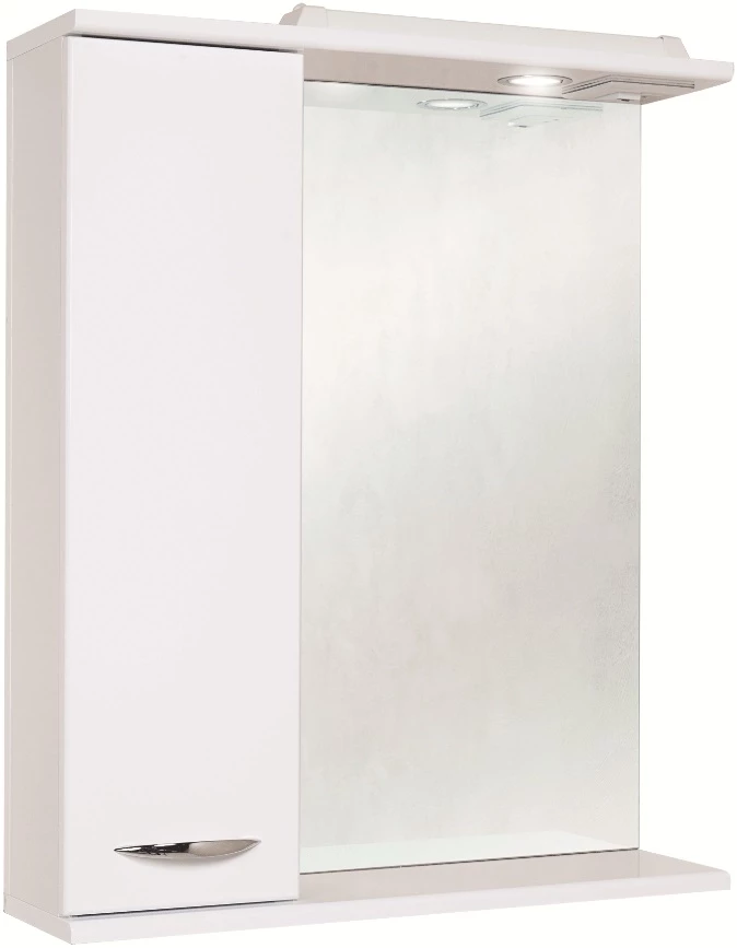 Зеркальный шкаф 60x71,2 см белый глянец L Onika Ника 206015