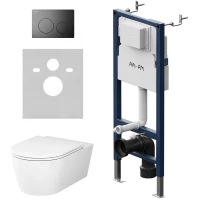 Комплект подвесной унитаз Am.Pm Func + система инсталляции Am.Pm PrimeFit L IS90138.8F1701