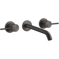 Смеситель для раковины Gessi Gessi316 54094#707 встраиваемый, без донного клапана, черный хром матовый