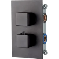 Термостат для ванны AQG QU Therm 03QUT351NG встраиваемый, черный матовый