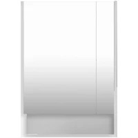 Зеркальный шкаф 80x85 см белый L/R Viant Мальта VMAL80BEL-ZSH