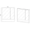 Зеркальный шкаф 80x85 см белый L/R Viant Мальта VMAL80BEL-ZSH - 3