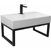 Консоль с раковиной Rea Goya REA-U8901+U6534 черный